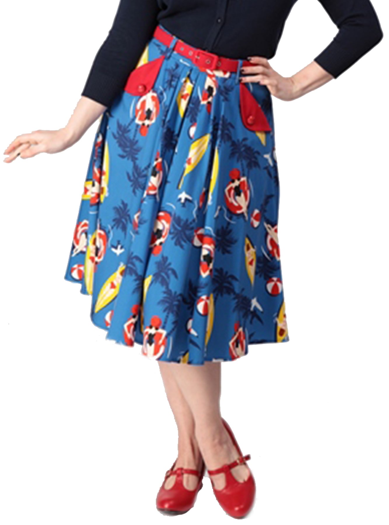 Collectif_DAKOTA_Vintage_SURFING_Button_SWING_SKIRT_Rock__killer_kirsche_0
