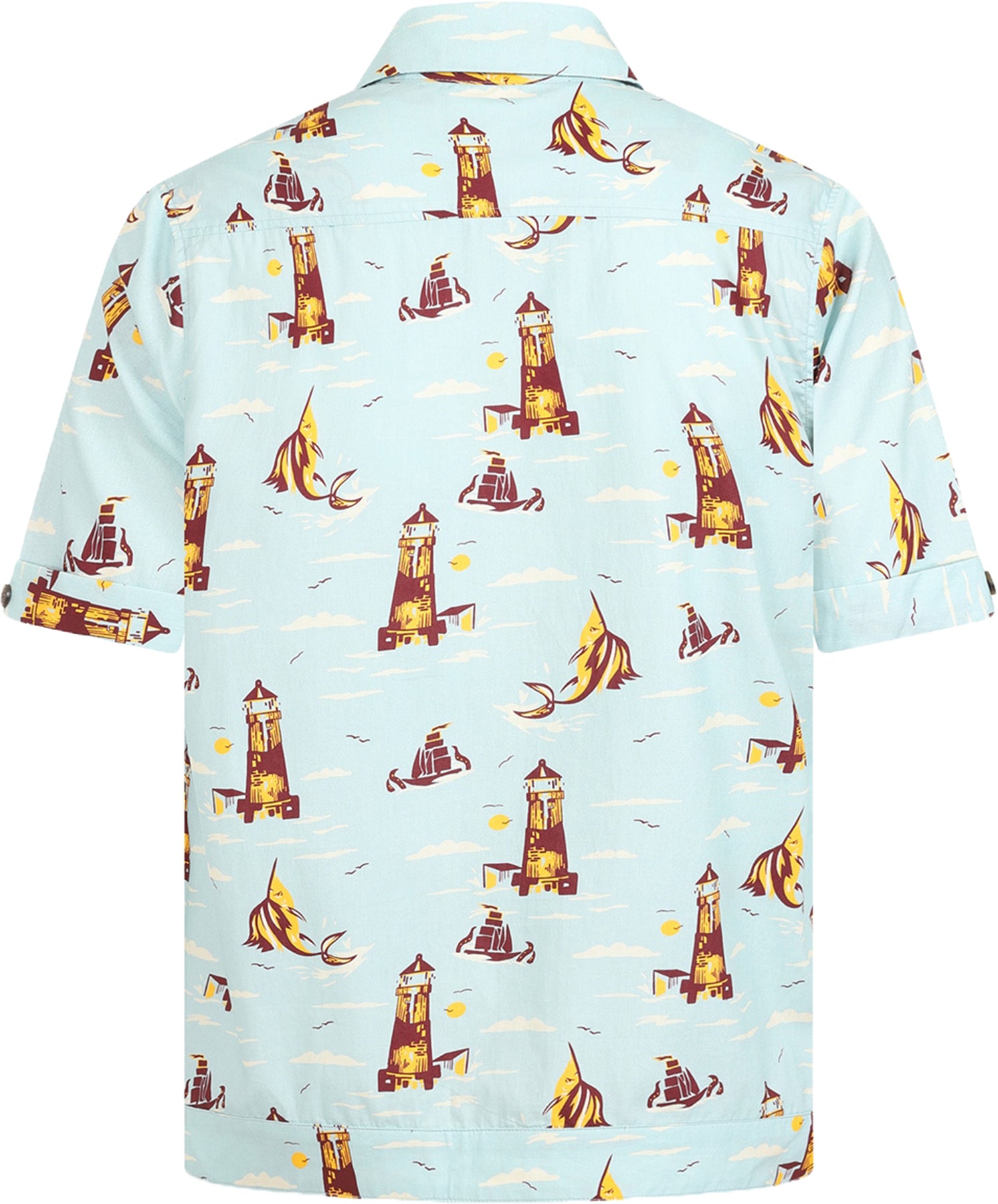 Collectif_DAVID_Nautical_Wonder_LEUCHTTURM_Segelschiff_50s_KURZARM_HEMD_Shirt_Killer_Kirsche-3