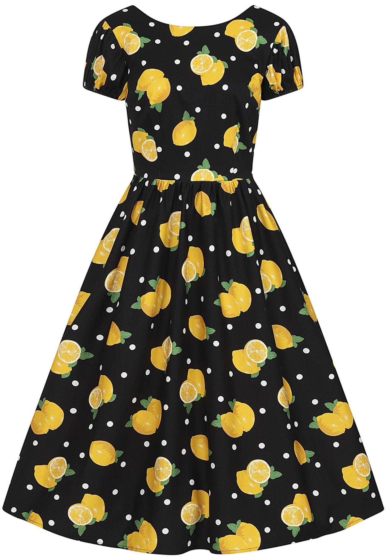 Collectif_DEMIRA_Polka_Lemon_PUNKTE_Kurzarm_50s_A-Linien_DRESS_Swingkleid_killer_kirsche_8dH2xNKPpgmUTV