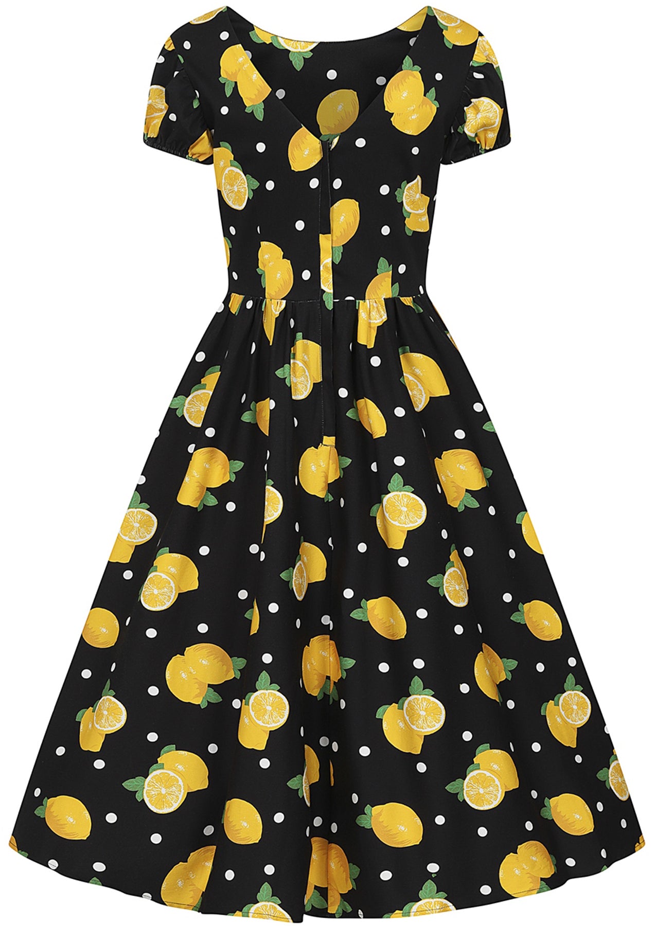 Collectif_DEMIRA_Polka_Lemon_PUNKTE_Kurzarm_50s_A-Linien_DRESS_Swingkleid_killer_kirsche_9JGjYaDy1NqjPo