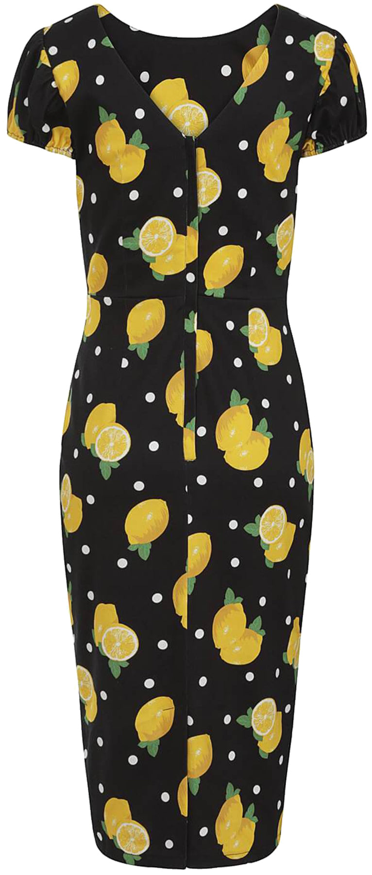 Collectif_DEMIRA_Polka_Lemon_PUNKTE_Kurzarm_50s_PENCIL_DRESS_Bleistiftkleid_killer_kirsche_4kDMgujCloeqi7