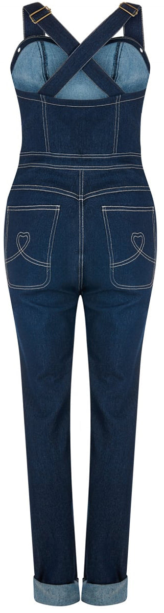 Collectif_DENISE_Denim_High_Waisted_Vintage_DUNGAREES_Jeans_Latzhose-4