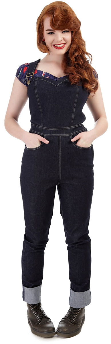 Collectif_DENISE_Denim_High_Waisted_Vintage_DUNGAREES_Jeans_Latzhose-5