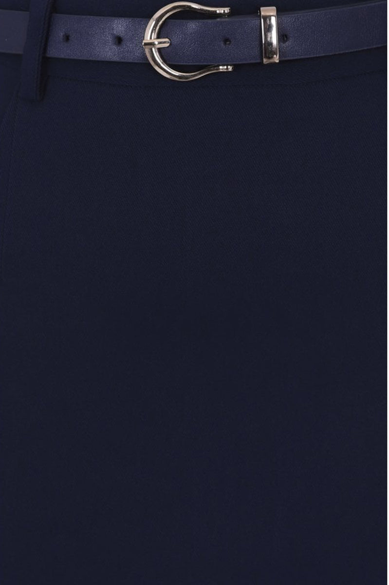 Collectif_DIANNE_Vintage_PLAIN_Belted_50s_Pencil_Skirt_BLEISTIFROCK_Navy-4