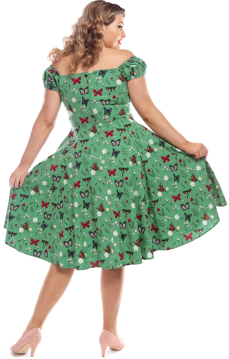 Collectif_DOLORES_50s_BUTTERFLY_Schmetterling_FLORAL_Sweetheart_SWING_DRESS_Kleid_killer_kirsche_27xrwH5rjfeRJ0