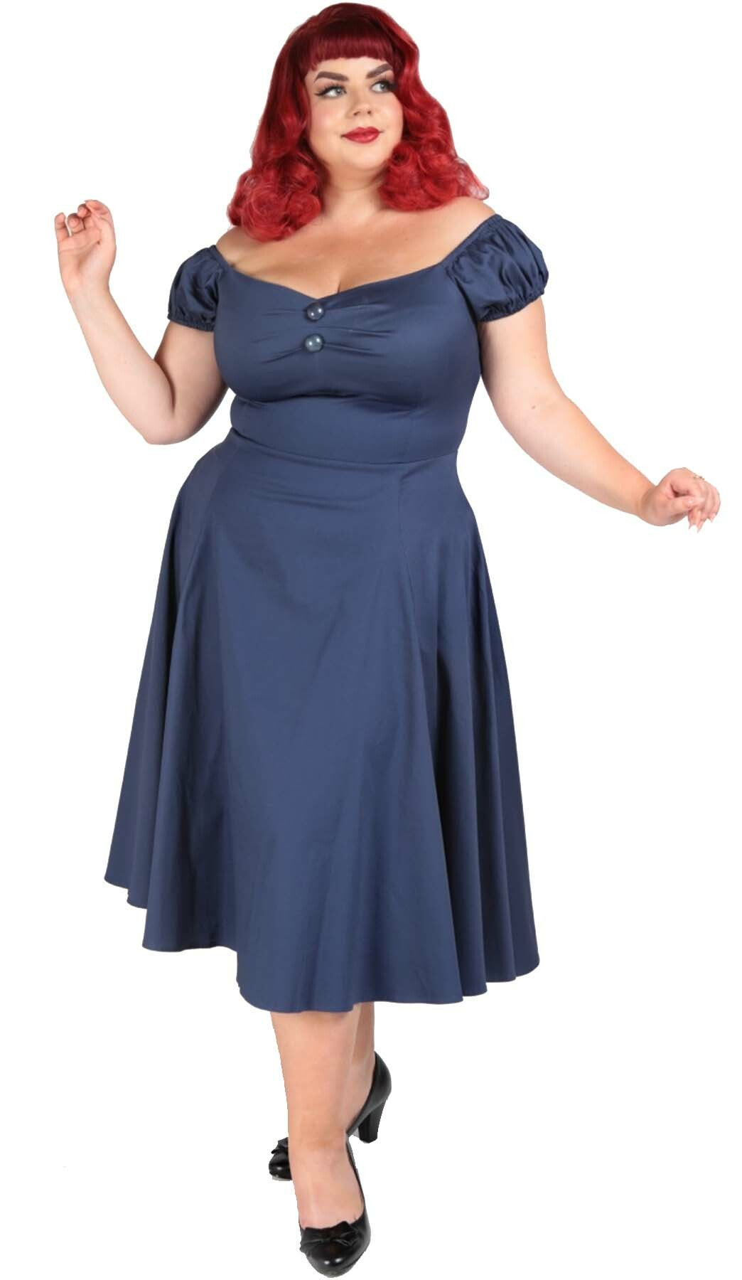 Collectif_DOLORES_50s_Retro_PLAIN_Sweetheart_Doll_SWING_DRESS_Kleid_-_Navy_killer_kirsche_1uvSTkrEH7YQQu