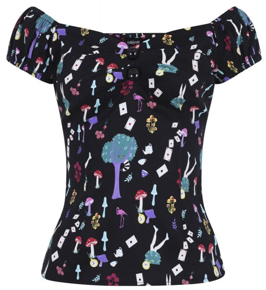 Collectif_DOLORES_In_Wonderland_PILZE_Karten_RETRO_Gypsy_Bluse_SHIRT-2