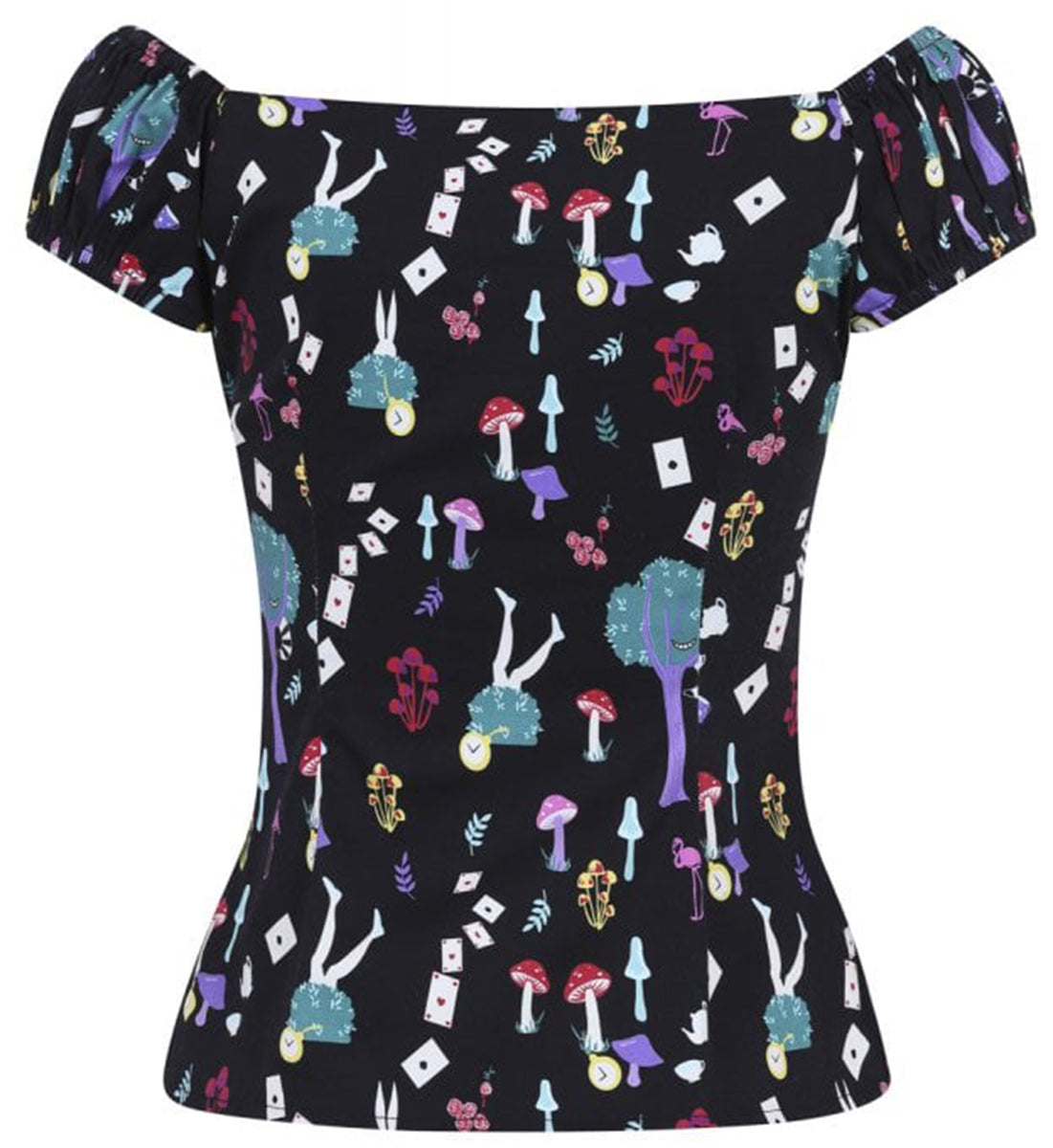 Collectif_DOLORES_In_Wonderland_PILZE_Karten_RETRO_Gypsy_Bluse_SHIRT-3