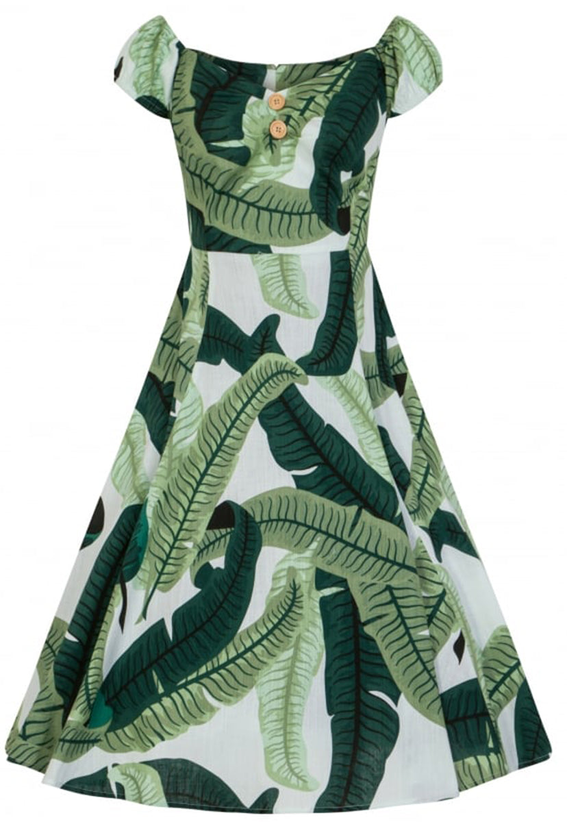Collectif_DOLORES_Tropical_Retro_BANANA_LEAF_Vintage_SWING_Dress_Kleid-2