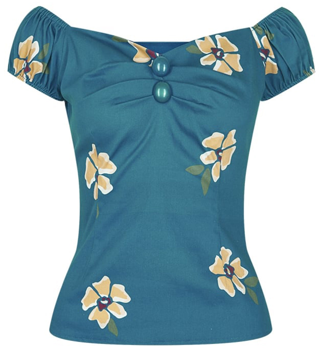 Collectif_DOLORES_Vintage_APRICOT_FLORAL_Gypsy_Blumen_Bluse_SHIRT-24WFKKl1tx3UGW