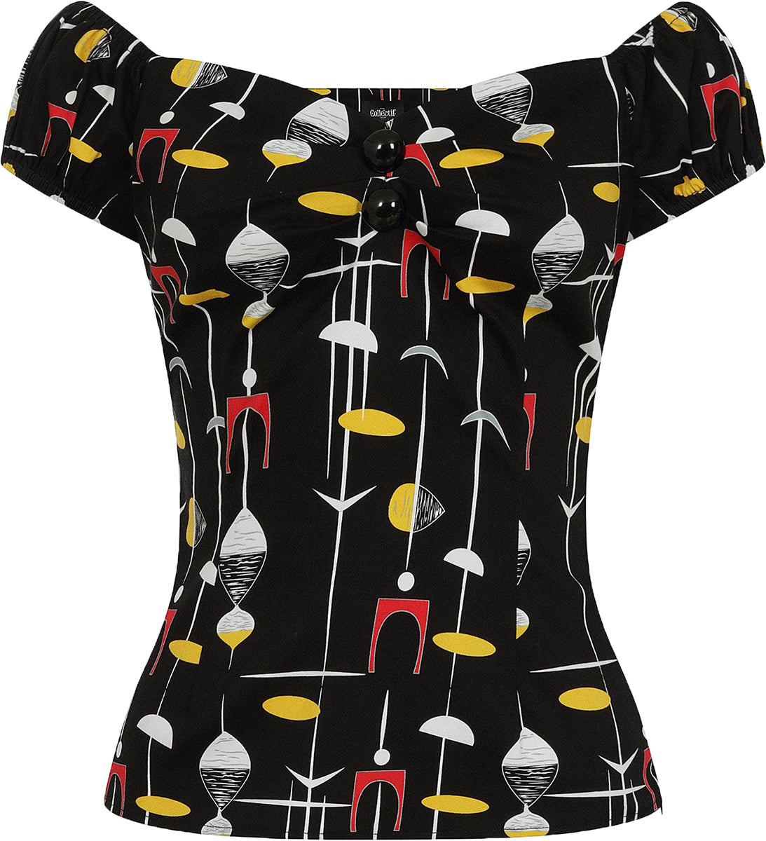 Collectif_DOLORES_Vintage_ATOMIC_50s_ABSTRACT_Kurzarm_Bluse_SHIRT_Top-2