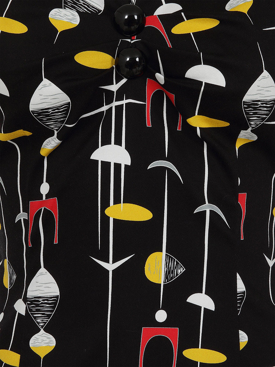 Collectif_DOLORES_Vintage_ATOMIC_50s_ABSTRACT_Kurzarm_Bluse_SHIRT_Top-4