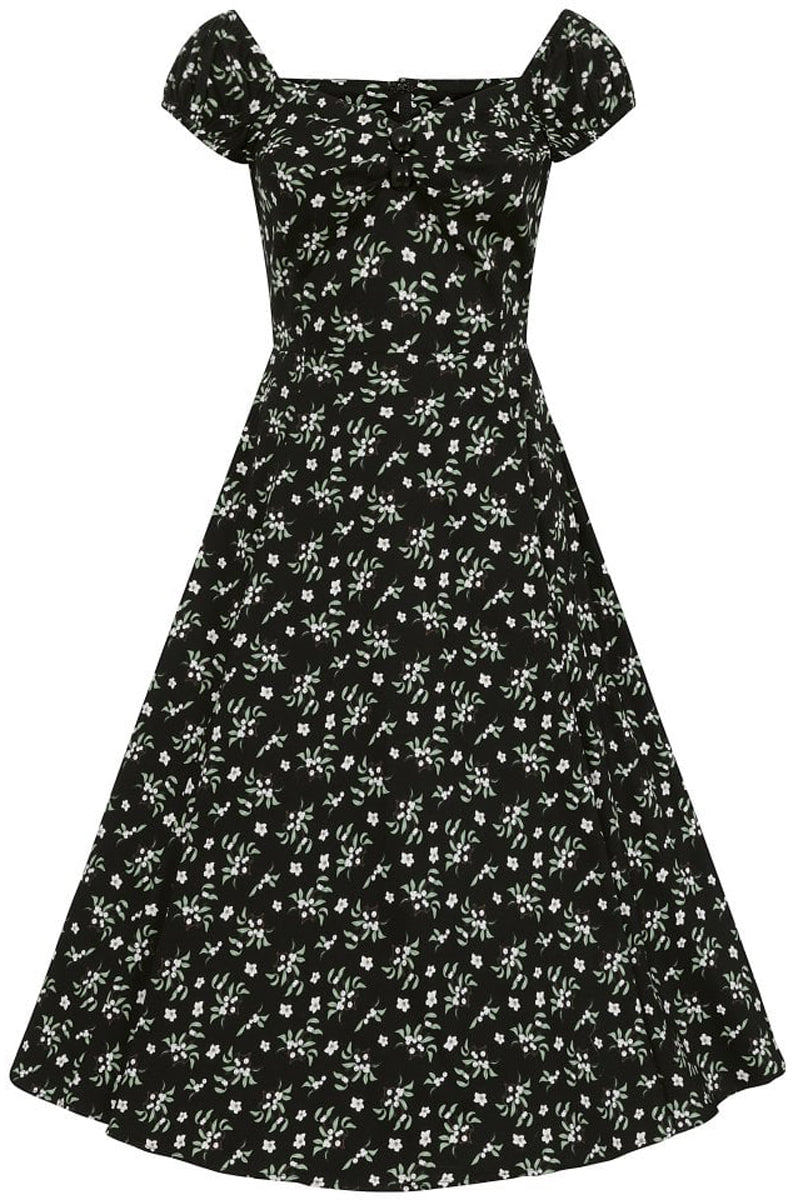 Collectif_DOLORES_Vintage_BERRY_FLORAL_Blumen_50s_Sweetheart_SWING_DRESS_Kleid02