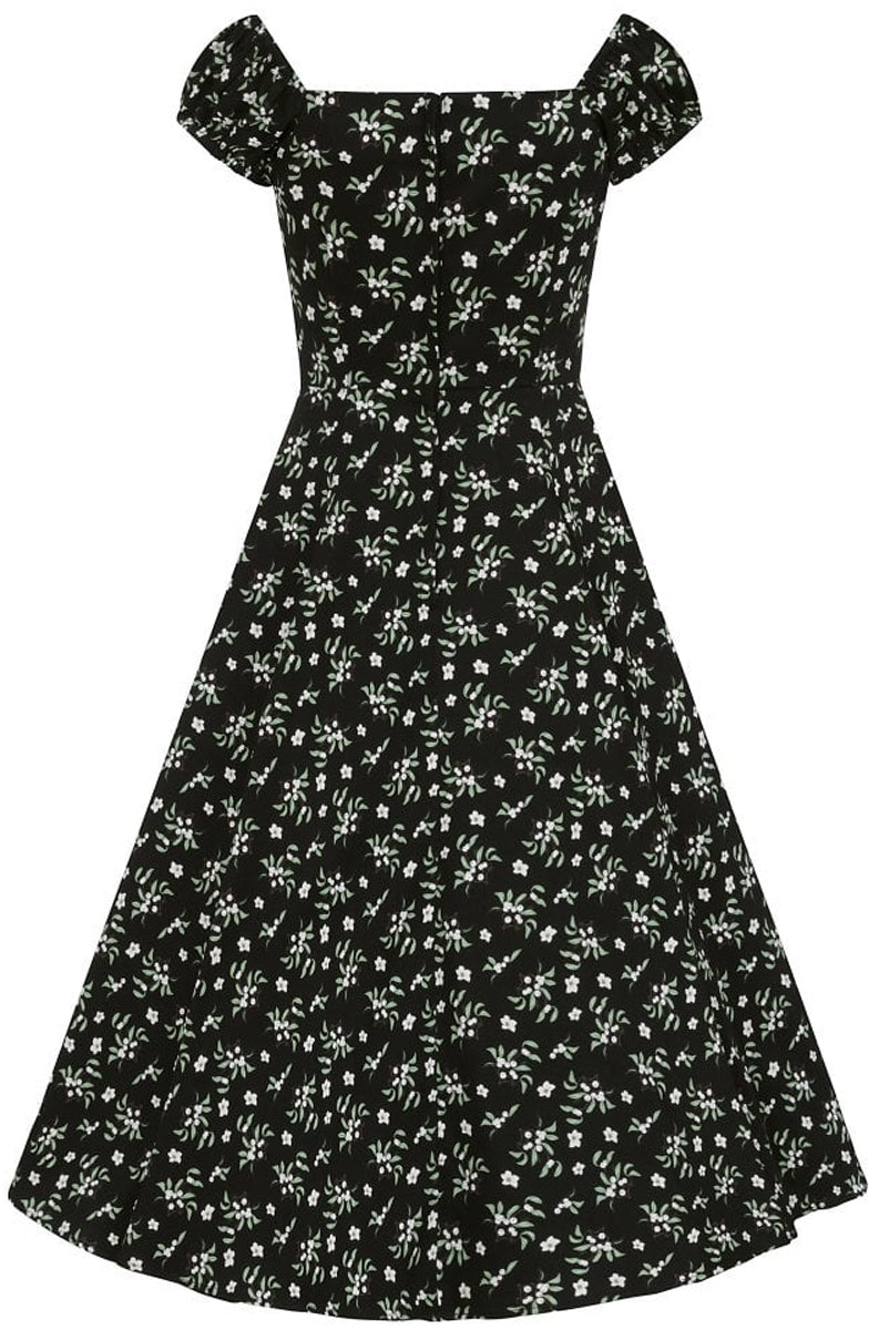 Collectif_DOLORES_Vintage_BERRY_FLORAL_Blumen_50s_Sweetheart_SWING_DRESS_Kleid03