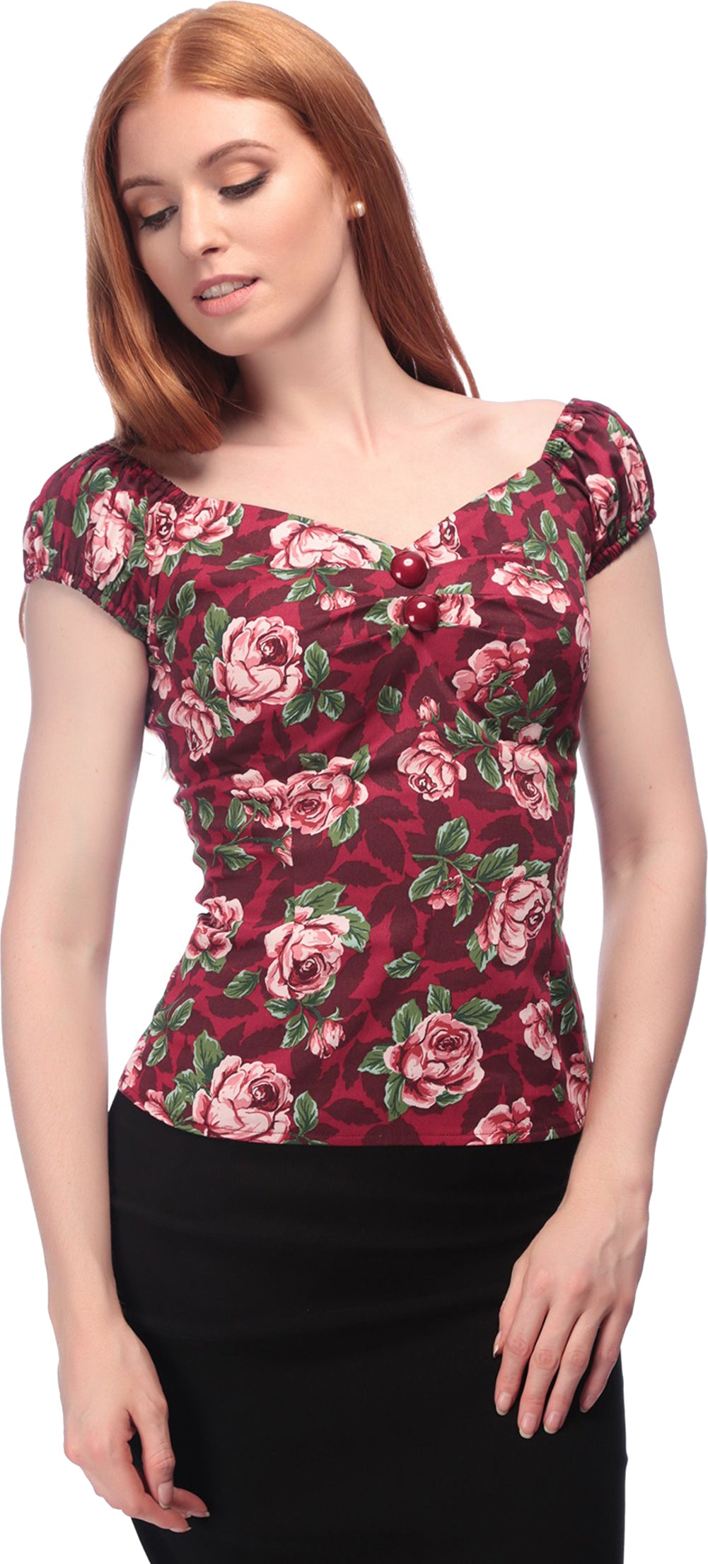 Collectif_DOLORES_Vintage_BLOOM_Floral_Roses_Pin_Up_Bluse_SHIRT