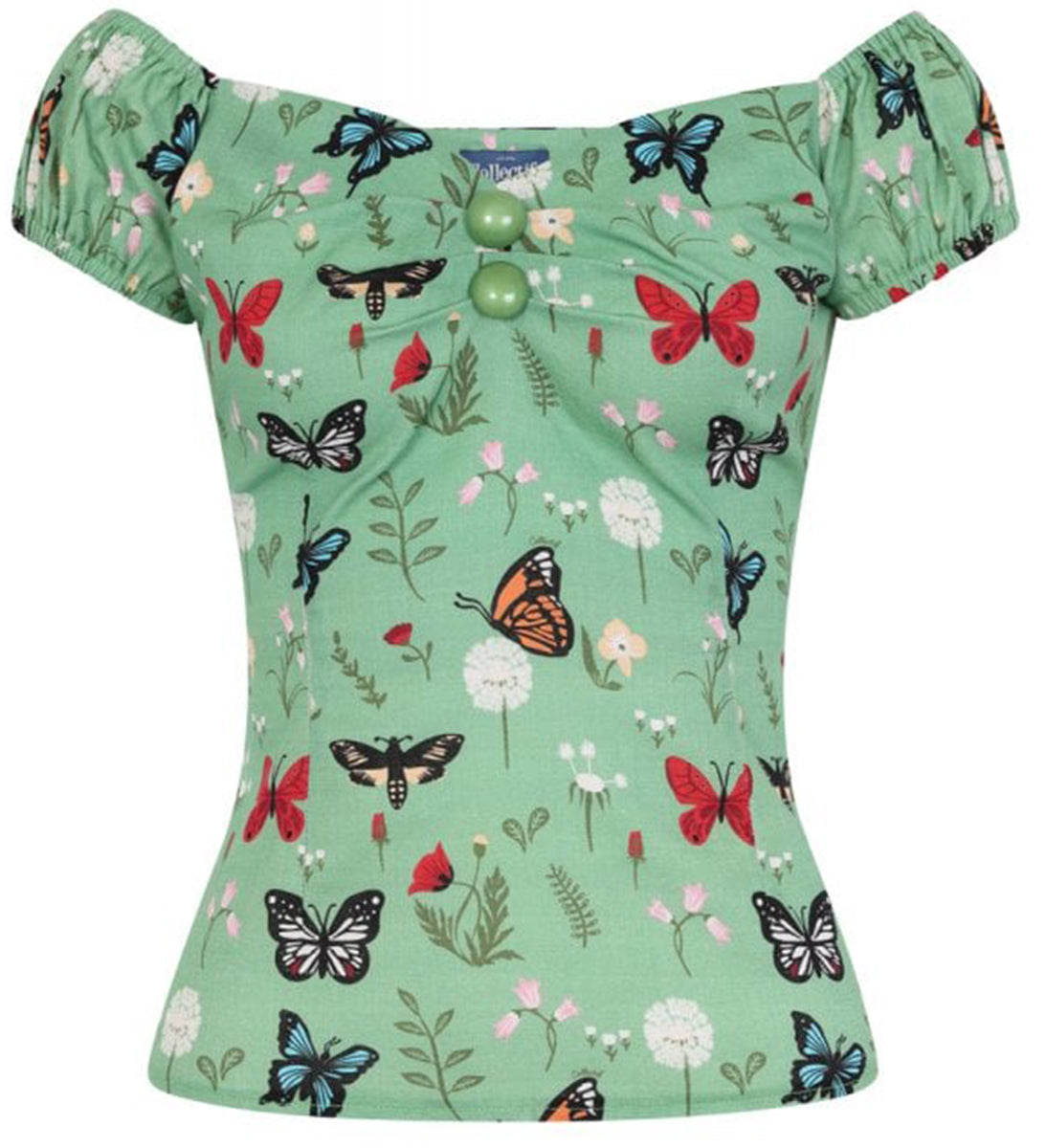 Collectif_DOLORES_Vintage_BUTTERFLY_Schmetterling_FLORAL_Gypsy_Bluse_SHIRT-2