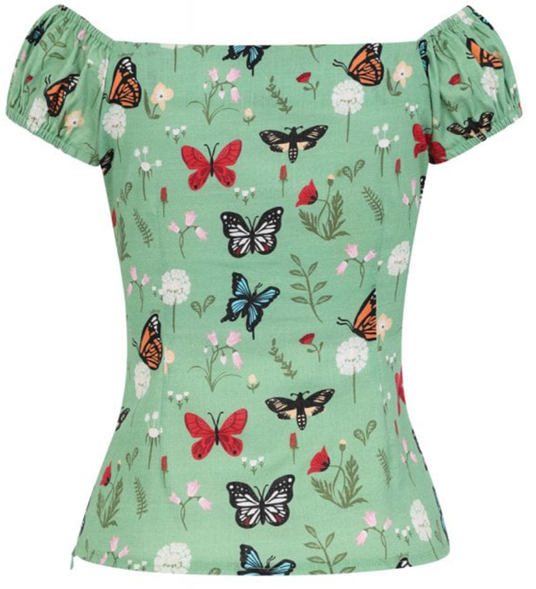 Collectif_DOLORES_Vintage_BUTTERFLY_Schmetterling_FLORAL_Gypsy_Bluse_SHIRT-3