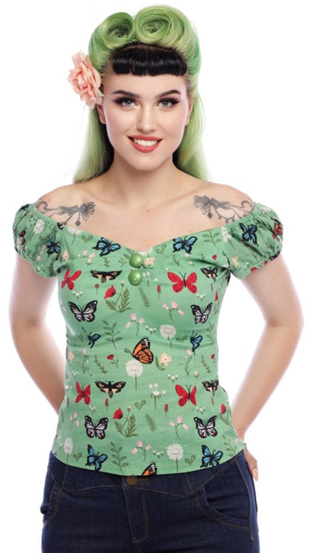 Collectif_DOLORES_Vintage_BUTTERFLY_Schmetterling_FLORAL_Gypsy_Bluse_SHIRT_killer_kirschewnV0q91Ik9Cmu
