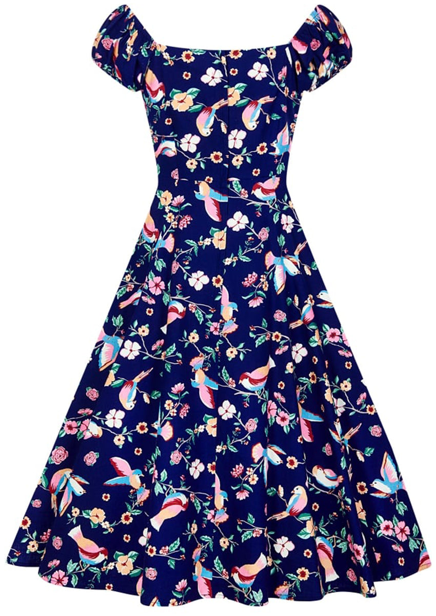 Collectif_DOLORES_Vintage_CHARMING_BIRD_Blumen_SWING_Doll_Dress_KLEID-41TEA1nuVYiIWY