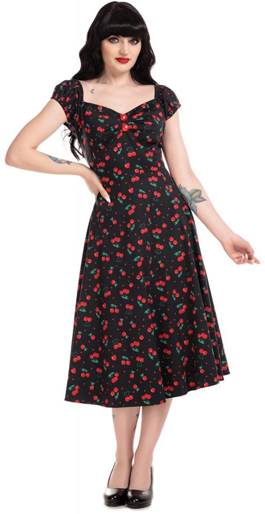 Collectif_DOLORES_Vintage_CHERRY_LOVE_Kirschen_Herz_SWING_DRESS_Kleid_killer_kirsche
