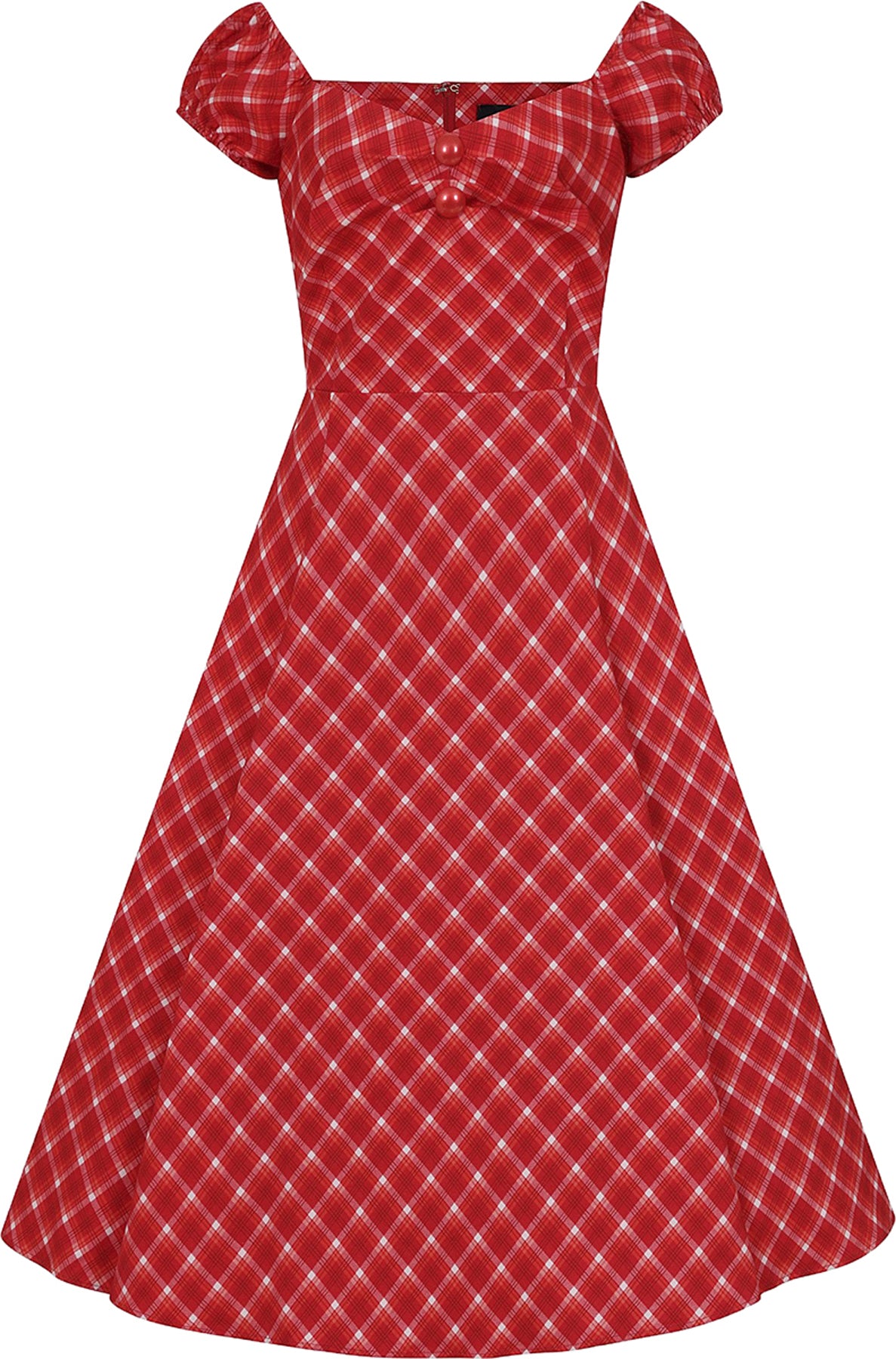 Collectif_DOLORES_Vintage_HOLIDAY_ROMANCE_CHECK_50s_Karo_SWING_DRESS_Kleid_killer_kirscheW01EzVHVNH0bJ
