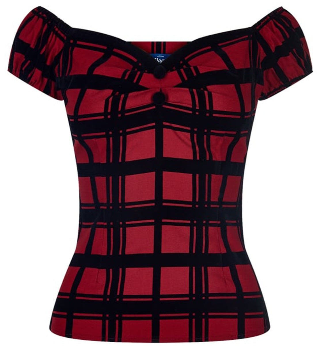 Collectif_DOLORES_Vintage_MAINLINE_Gypsy_CHECK_FLOCK_Bluse_SHIRT-2f0jfui6kuEoKv