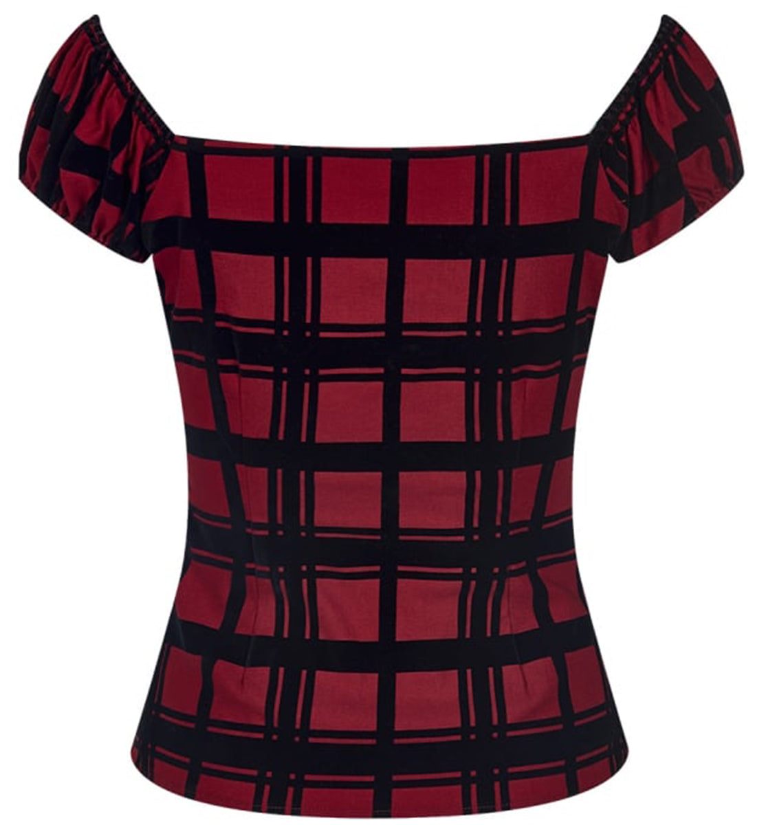 Collectif_DOLORES_Vintage_MAINLINE_Gypsy_CHECK_FLOCK_Bluse_SHIRT-3bAwxUcmCJGfFp