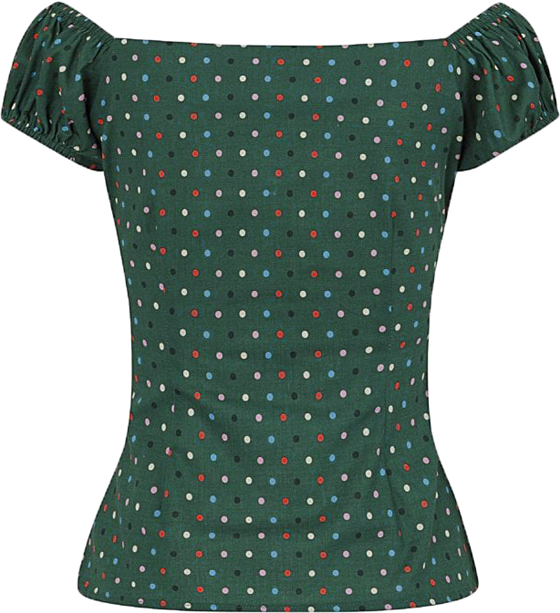 Collectif_DOLORES_Vintage_Mini_POLKA_DOT_Punkte_Gypsy_SHIRT_Bluse_Gruen-3