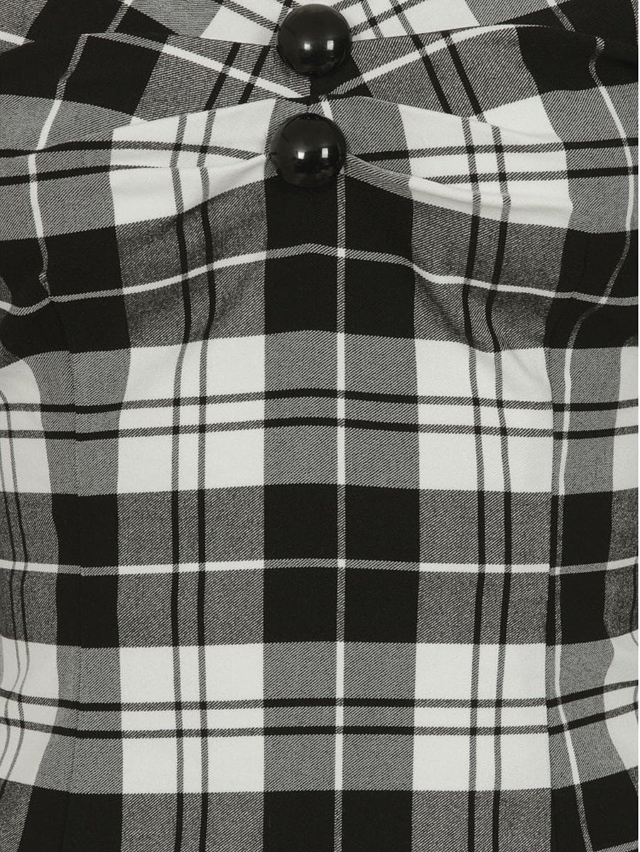 Collectif_DOLORES_Vintage_Monochrome_CHECK_Tartan_Karo_Bluse_SHIRT04