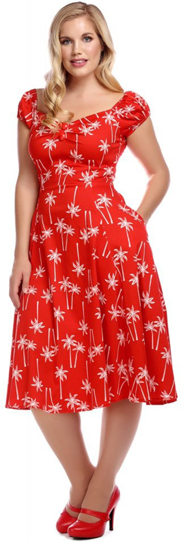 Collectif_DOLORES_Vintage_PALM_TREE_Palmen_Kurzarm_SWING_DRESS_Kleid_killer_kirscheTHERmdaHTOrE4