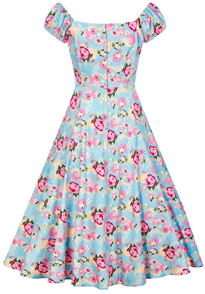 Collectif_DOLORES_Vintage_PEONY_Floral_Blumen_SWING_Doll_Dress_KLEID-3ZwPr7ZuyCG1WM
