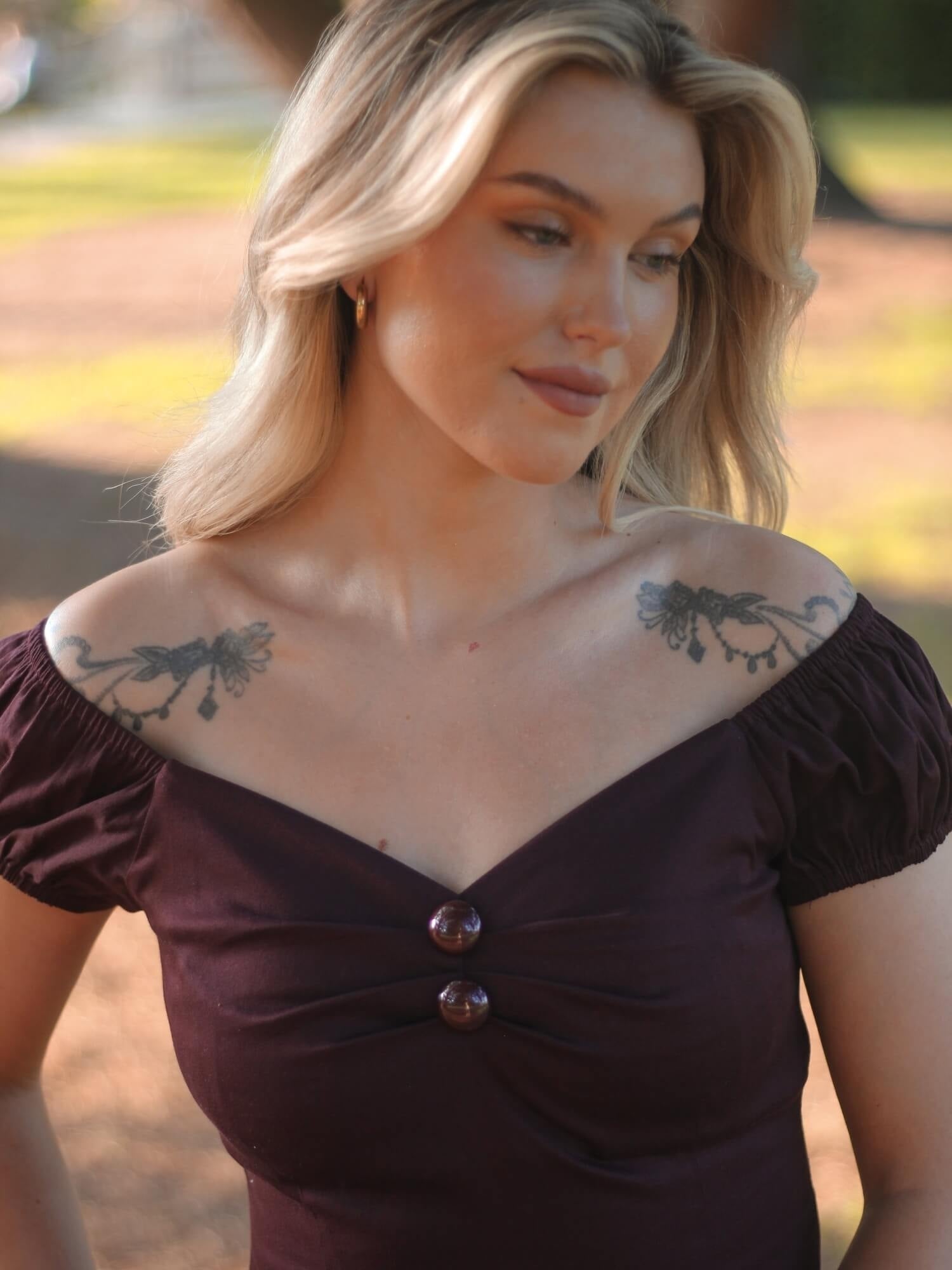 Collectif_DOLORES_Vintage_PIN_UP_Plain_SWEETHEART_50s_SHIRT_Bluse_Pflaume_killer_kirsche_3wqtLWcnga1Cw6