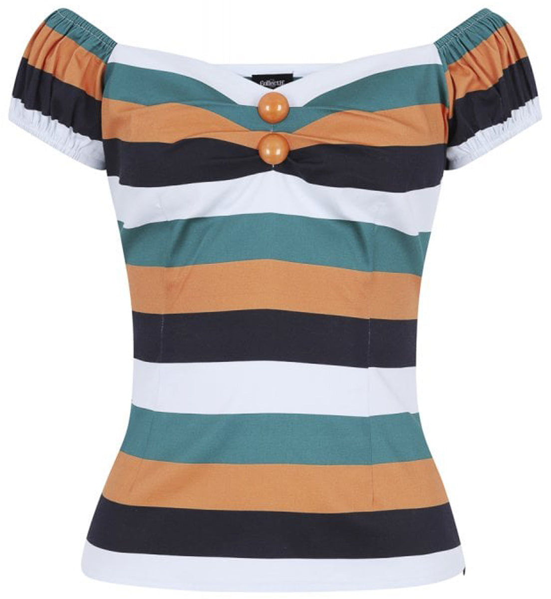 Collectif_DOLORES_Vintage_PUMPKIN_STRIPE_Streifen_Gypsy_Bluse_SHIRT_killer_kirsche_1