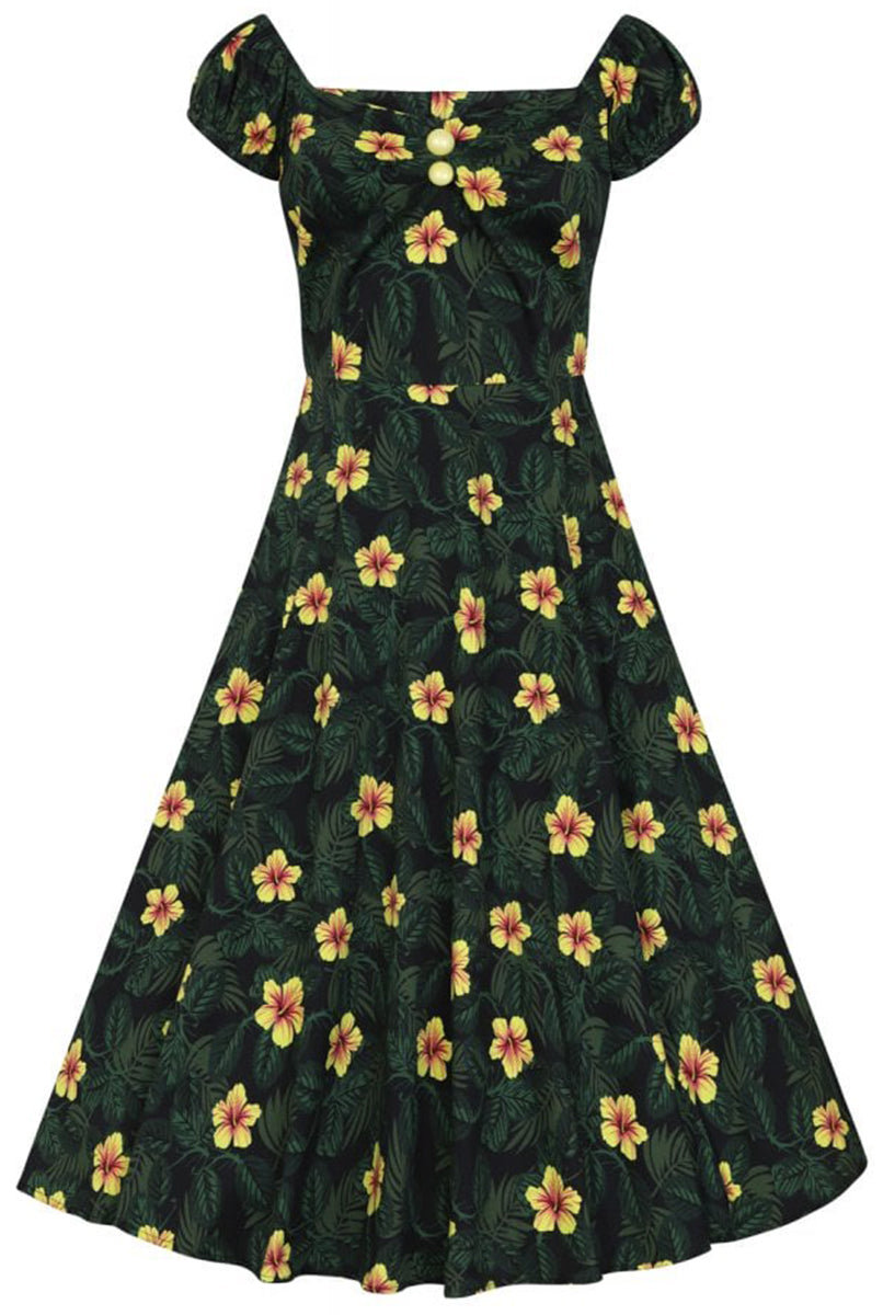 Collectif_DOLORES_Vintage_TROPICAL_HIBISCUS_Doll_Dress_SWING_KLEID-2