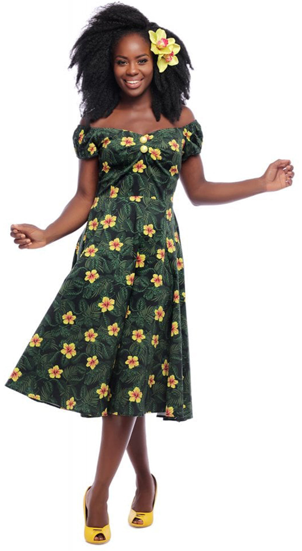 Collectif_DOLORES_Vintage_TROPICAL_HIBISCUS_Doll_Dress_SWING_KLEID_killer_kirsche