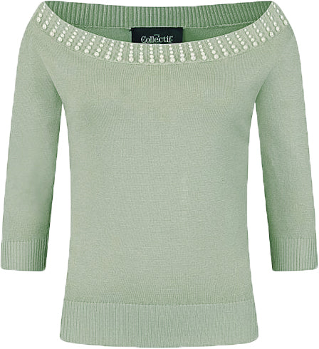 Collectif_EMILIA_Vintage_BEADED_Perlen_Boat_Neck_KNITTED_Feinstrick_JUMPER_Pullover-2