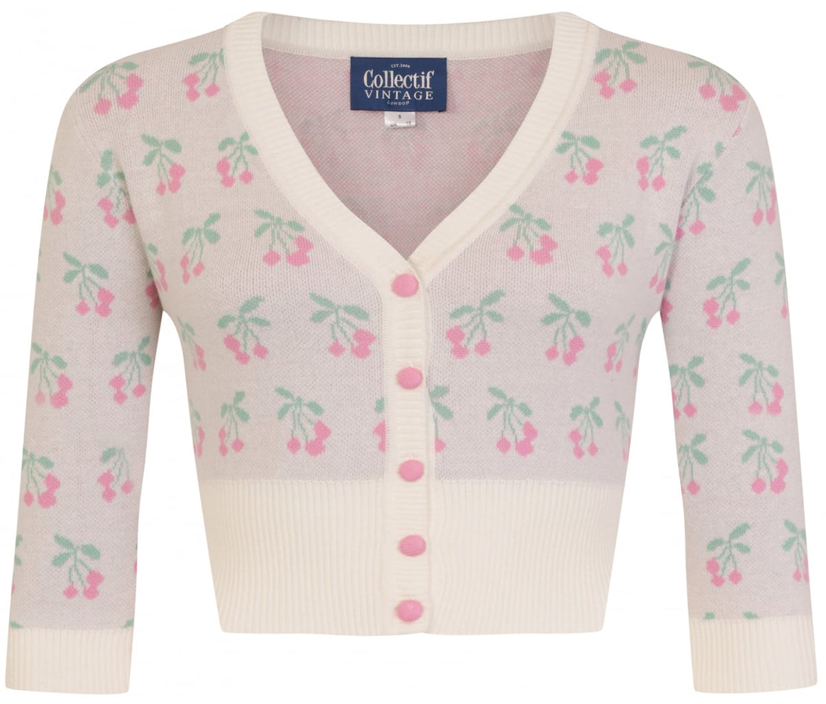 Collectif_EVIE_50s_Vintage_CHERRY_Kirschen_BOLERO_Strickjacke_CARDIGAN-26PXNjIQdaRBmf