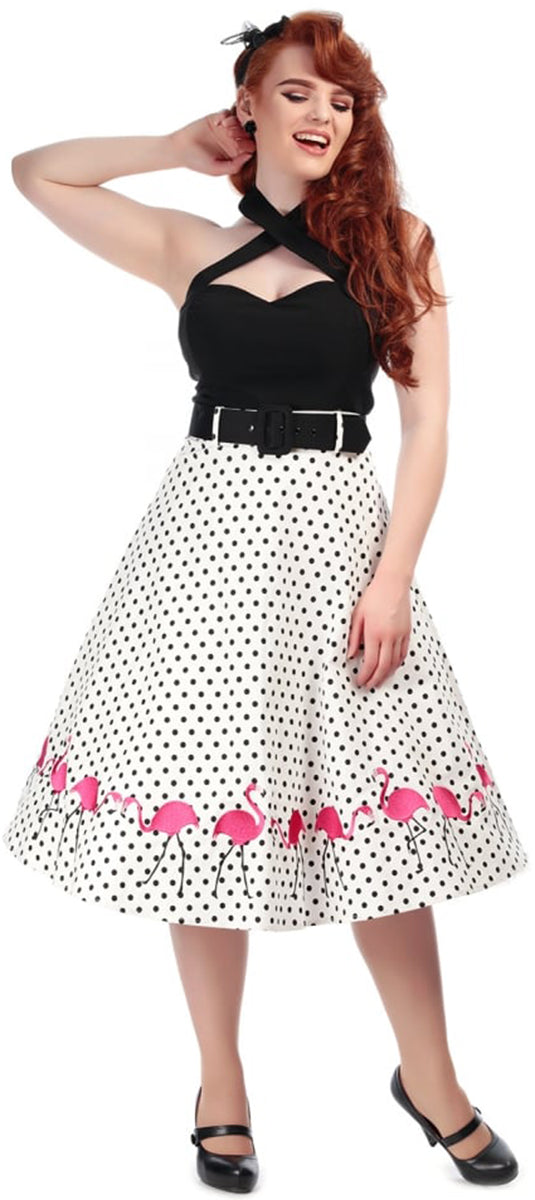 Collectif_FANCY_FLAMINGO_Tropical_POLKA_DOT_Punkte_SWING_Skirt_ROCK-1HmKKvXhbvQ0yQ