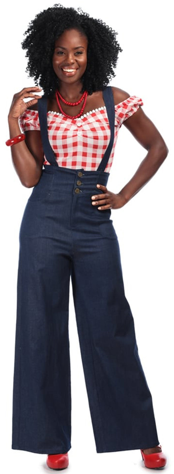 Collectif_FREYA_Denim_HIGH_WAISTED_Vintage_SUSPENDERS_Marlene_Jeans_Hose_killer_kirsche