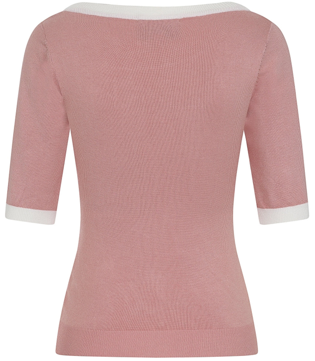 Collectif_FREYA_Vintage_BOW_Schleife_KNITTED_Feinstrick_JUMPER_Pullover_Rosa_killer_kirsche_2