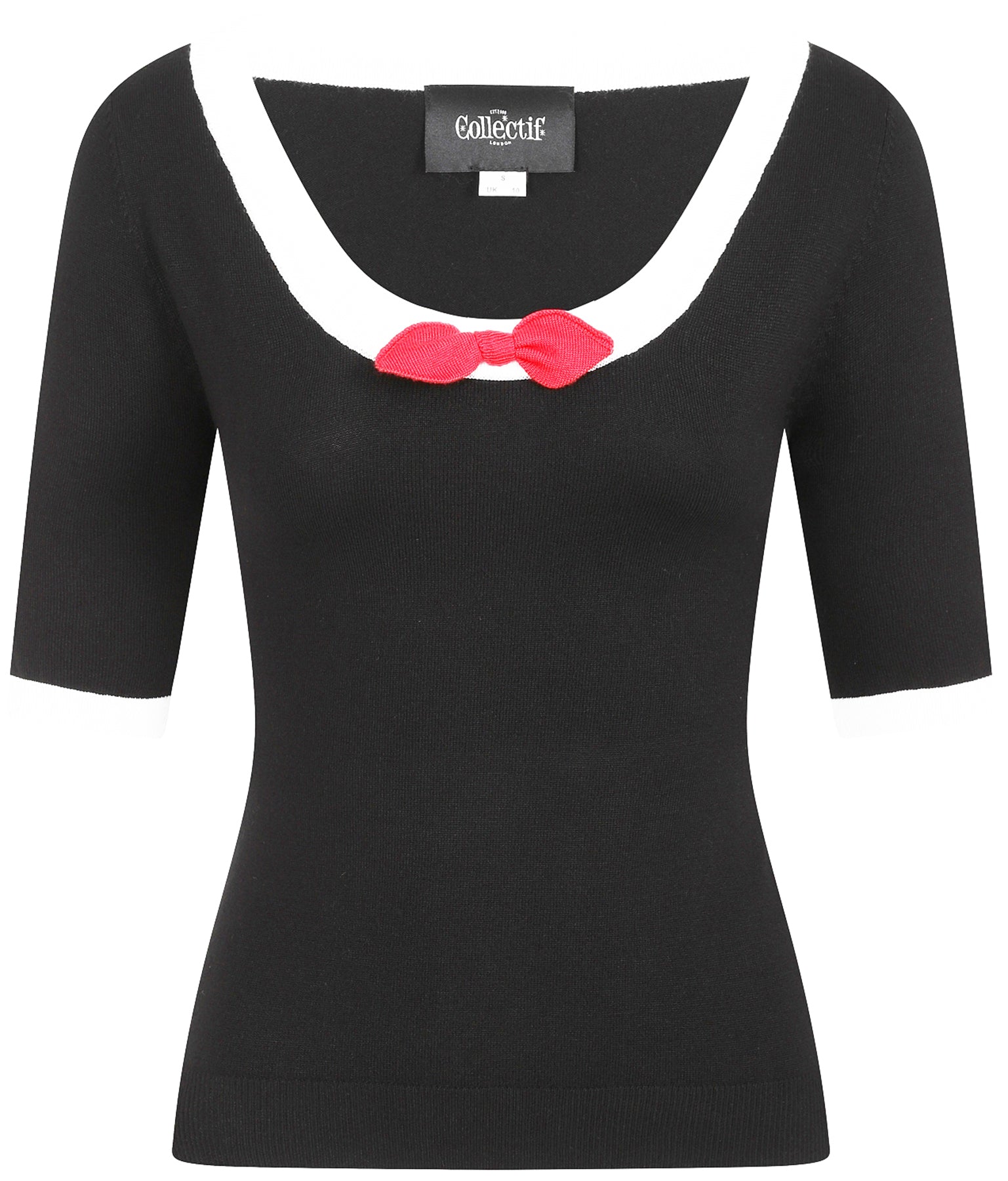 Collectif_FREYA_Vintage_BOW_Schleife_SAILOR_Feinstrick_JUMPER_Pullover_Schwarz_killer_kirsche_02UovZd1iMQEWMN