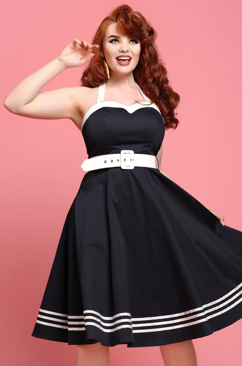 Collectif_GEORGIE_Vintage_NAUTICAL_Sailor_Neckholder_SWING_DRESS_Kleid-2