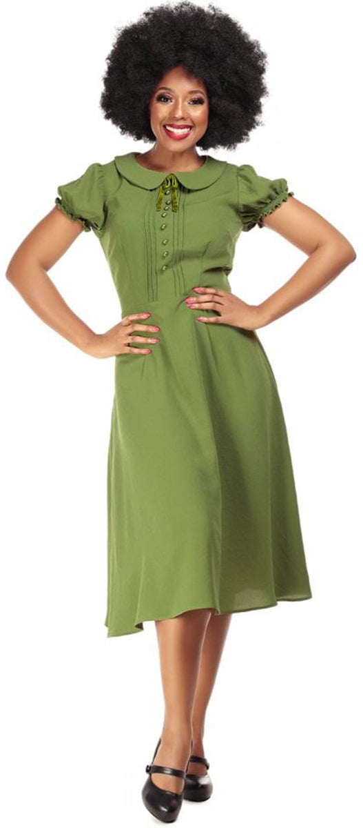 Collectif_GIANNINA_Vintage_PETER_PAN_Puffaermel_SWING_DRESS_Kleid_Gruen-1
