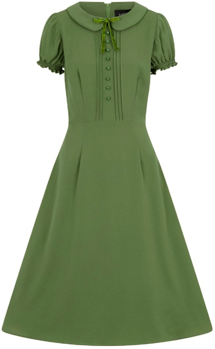 Collectif_GIANNINA_Vintage_PETER_PAN_Puffaermel_SWING_DRESS_Kleid_Gruen-2
