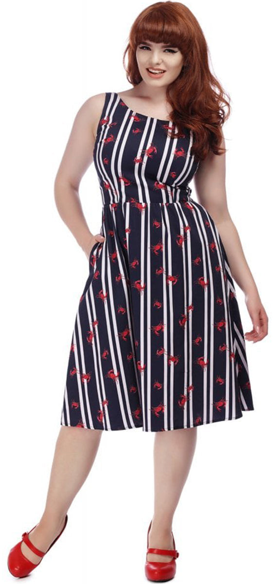 Collectif_GINEVRA_Vintage_CRABS_AND_STRIPES_Streifen_SWING_Dress_KLEID-1zsTx0NW7E26ZM