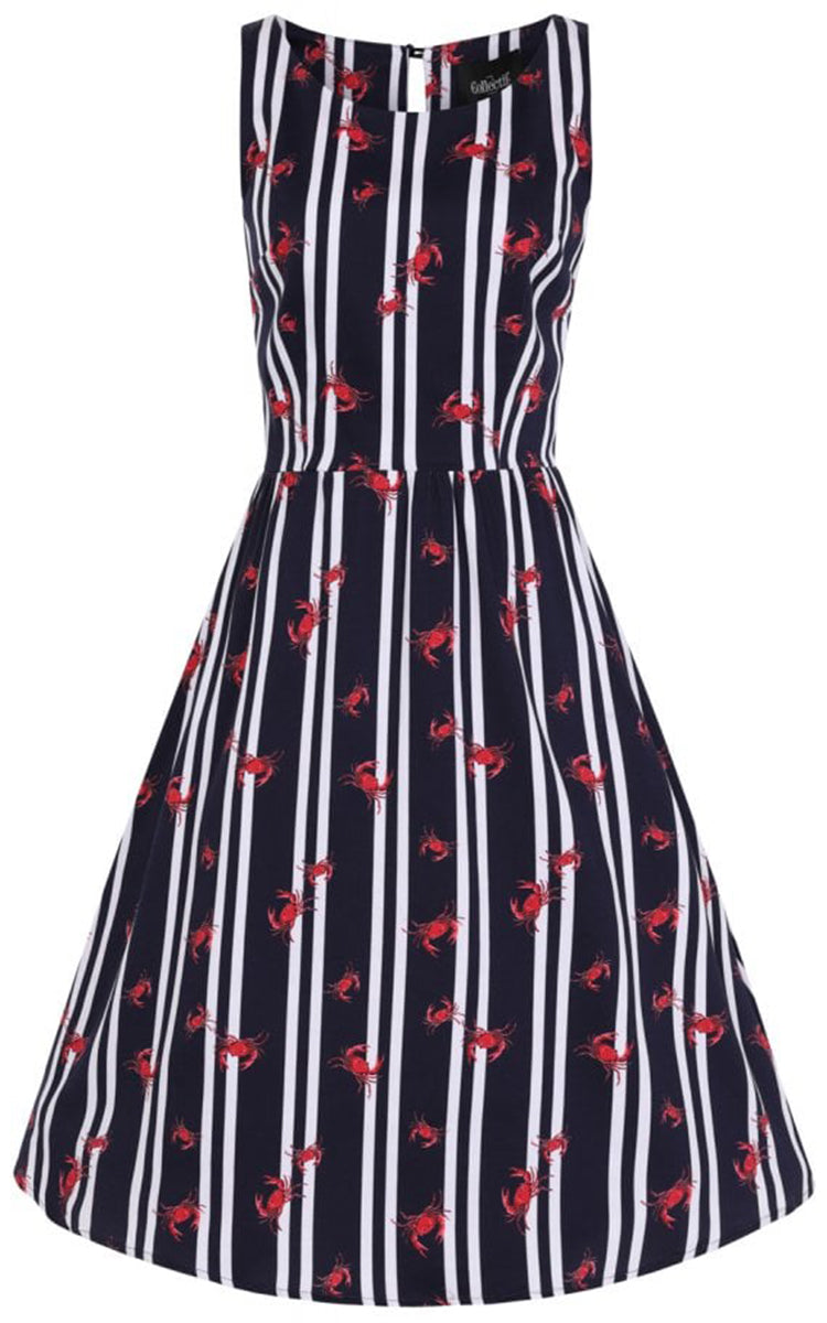 Collectif_GINEVRA_Vintage_CRABS_AND_STRIPES_Streifen_SWING_Dress_KLEID-2njfCayTKRjeRV