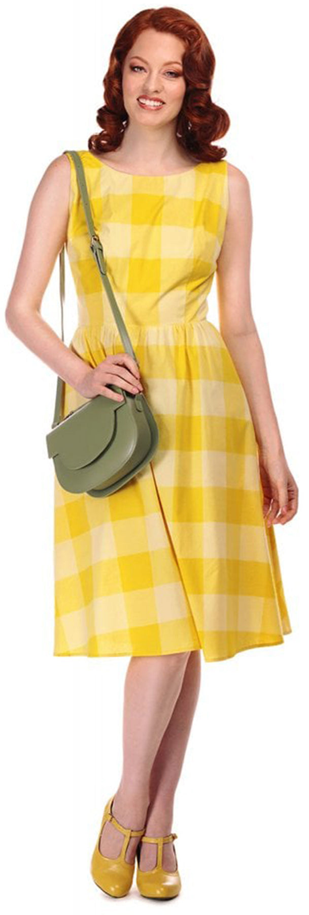 Collectif_GINEVRA_Vintage_SUN_CHECK_Karo_Traeger_SWING_Dress_KLEID_killer_kirsche
