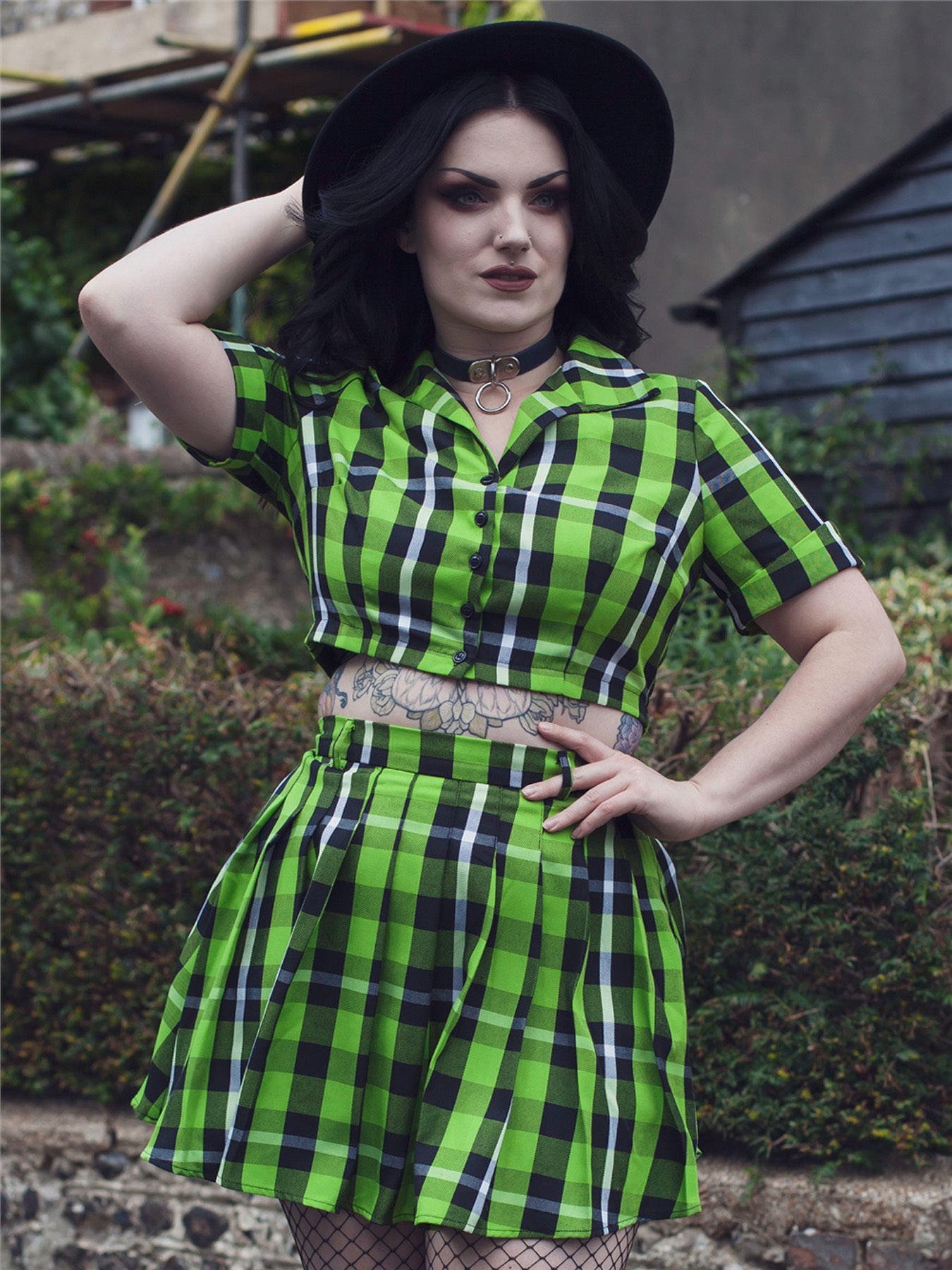 Collectif_Ivy_Frogs_Breath_Check_Vintage_BLOUSE_Bluse_SHIRT_killer_kirsche_4