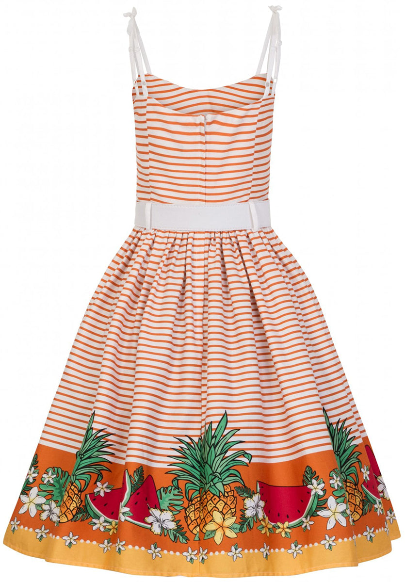 Collectif_JADE_Tropical_Fruit_FRueCHTE_Streifen_STRIPED_Retro_SWING_Dress_Kleid-4