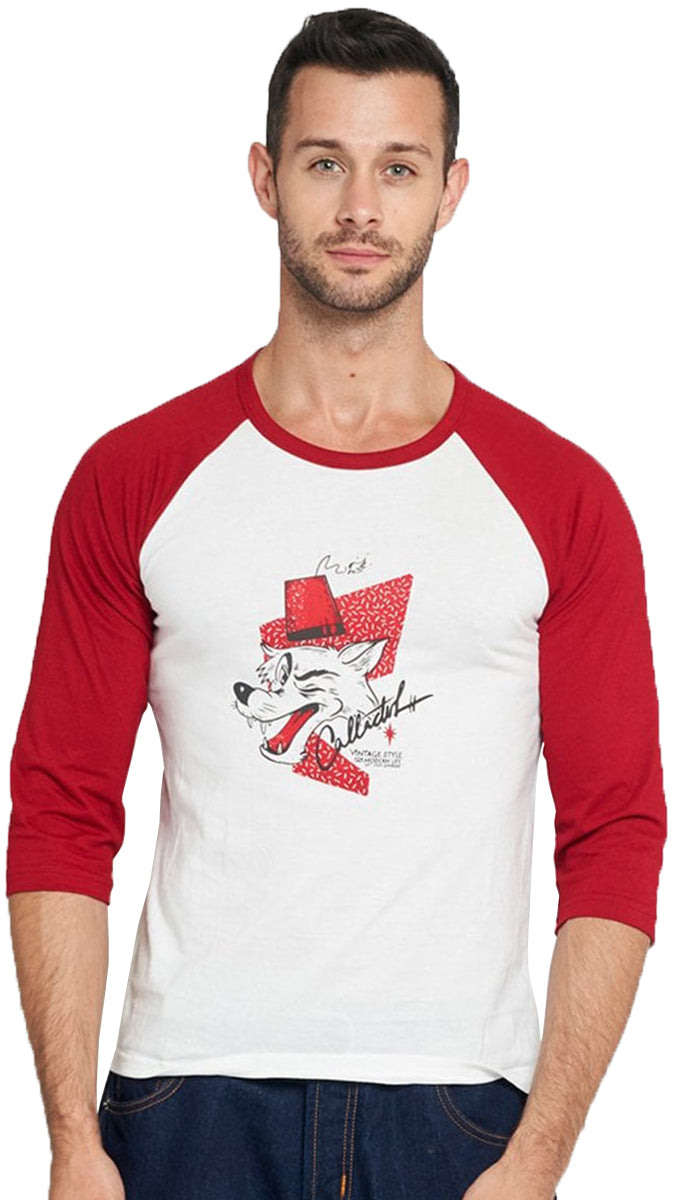 Collectif_JAKE_Retro_WOLF_PRINT_50s_Raglan_HERREN_Baseball_SHIRT_Oberteil-1